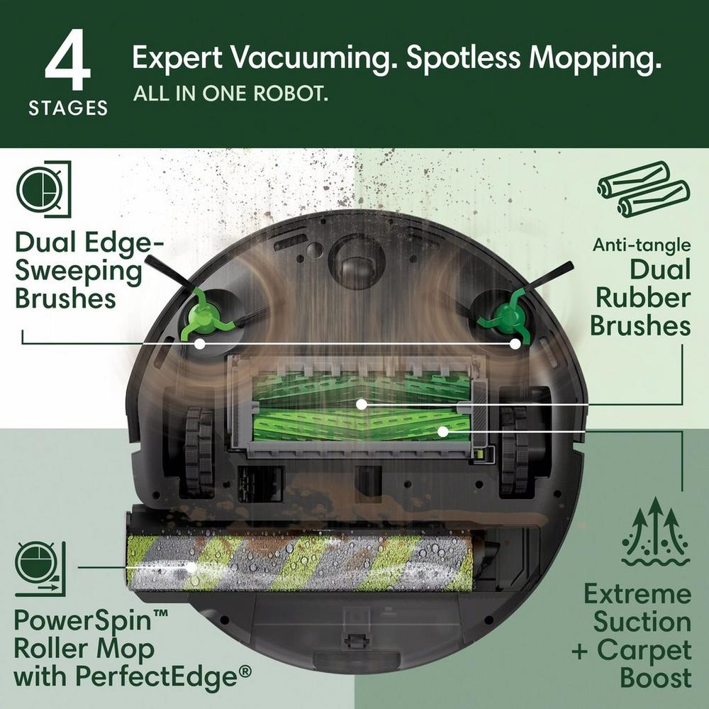 iRobot Roomba Max 705 Combo Robot Vacuum & Mop + AutoWash Dock