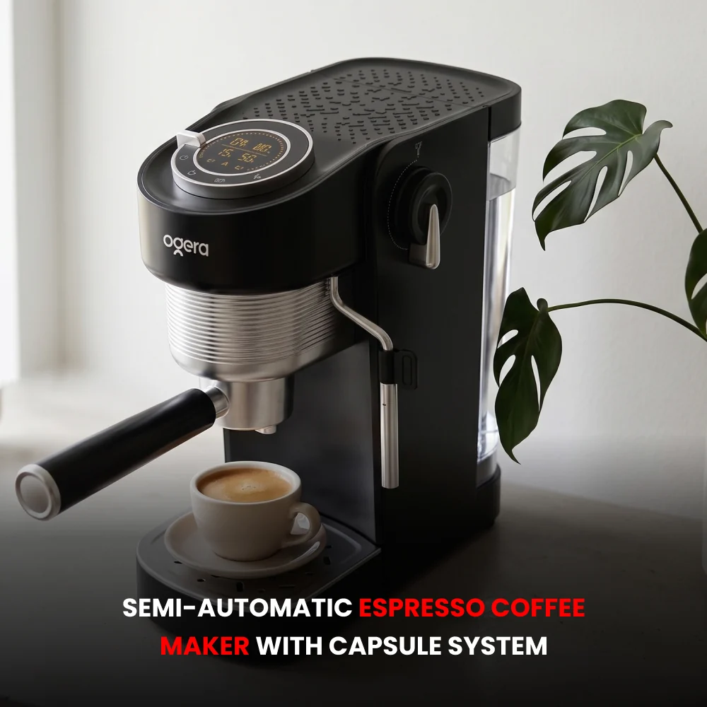 Ogera 3 in 1 Semi Automatic Multi-Functional Capsule Coffee Maker 1400W Power OG1401EC