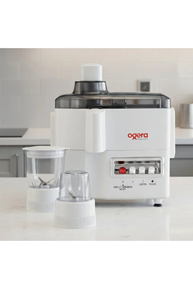 Ogera OG5101BR 4-in-1 Food Processor 650W Appliance with Blender Grinder Chopper