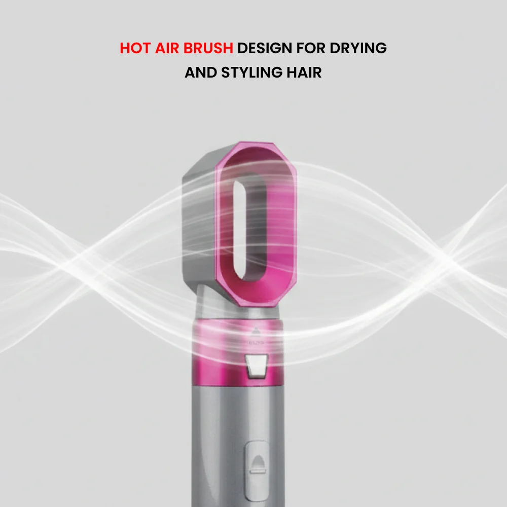 Ogera Hair Styler 3 in 1 Set with Detachable Heads Hot Air Brush 1000W OG2401HS Grey & Pink