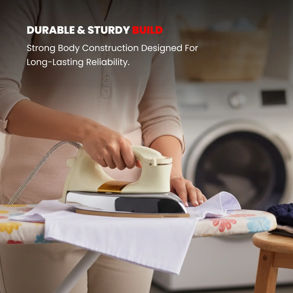 OGERA OG110DI HEAVY WEIGHT DRY IRON 2.25kg Non-Stick Soleplate