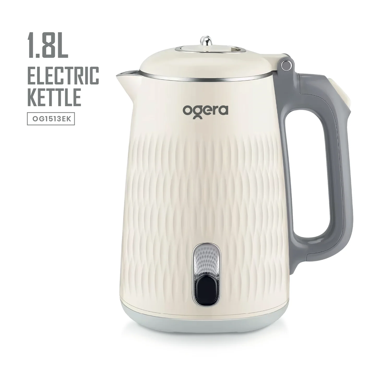 Ogera Electric Kettle Cool-Touch Safe Boil 1.8L Capacity 1500W OG1513EK