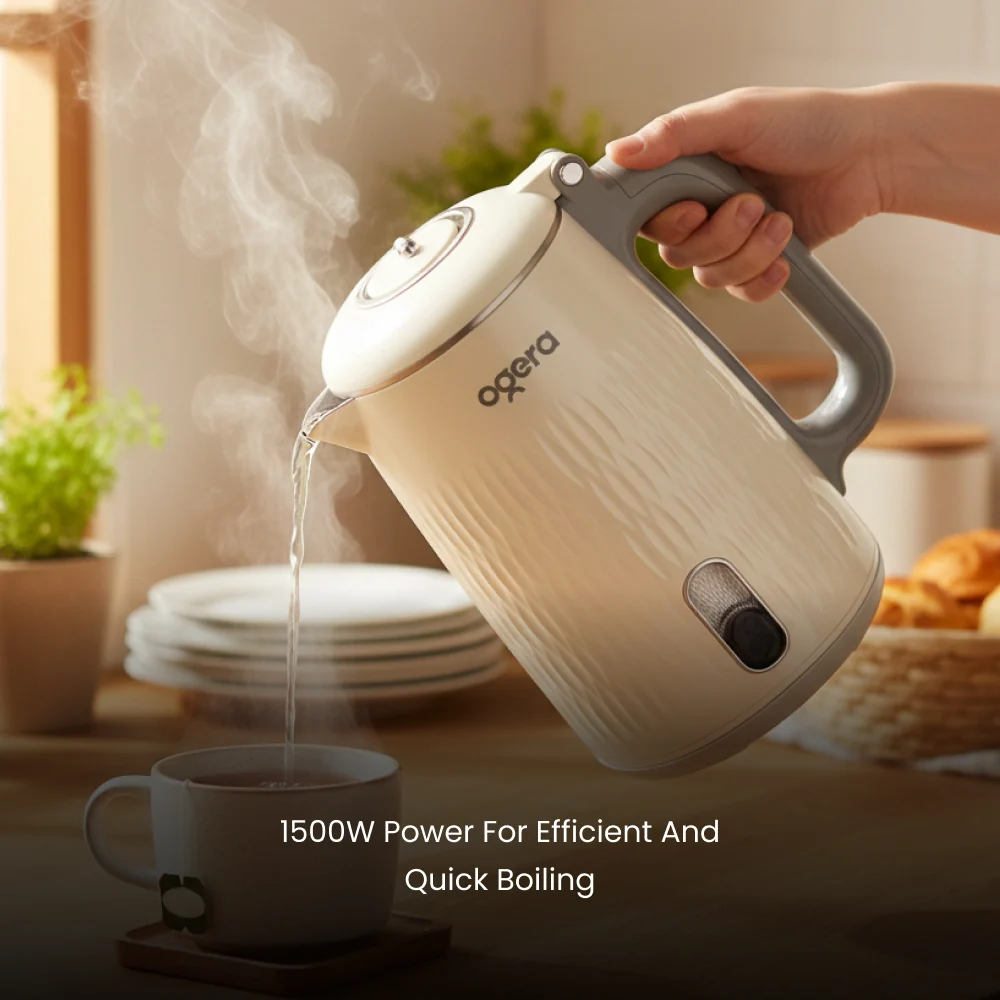 Ogera Electric Kettle Cool-Touch Safe Boil 1.8L Capacity 1500W OG1513EK