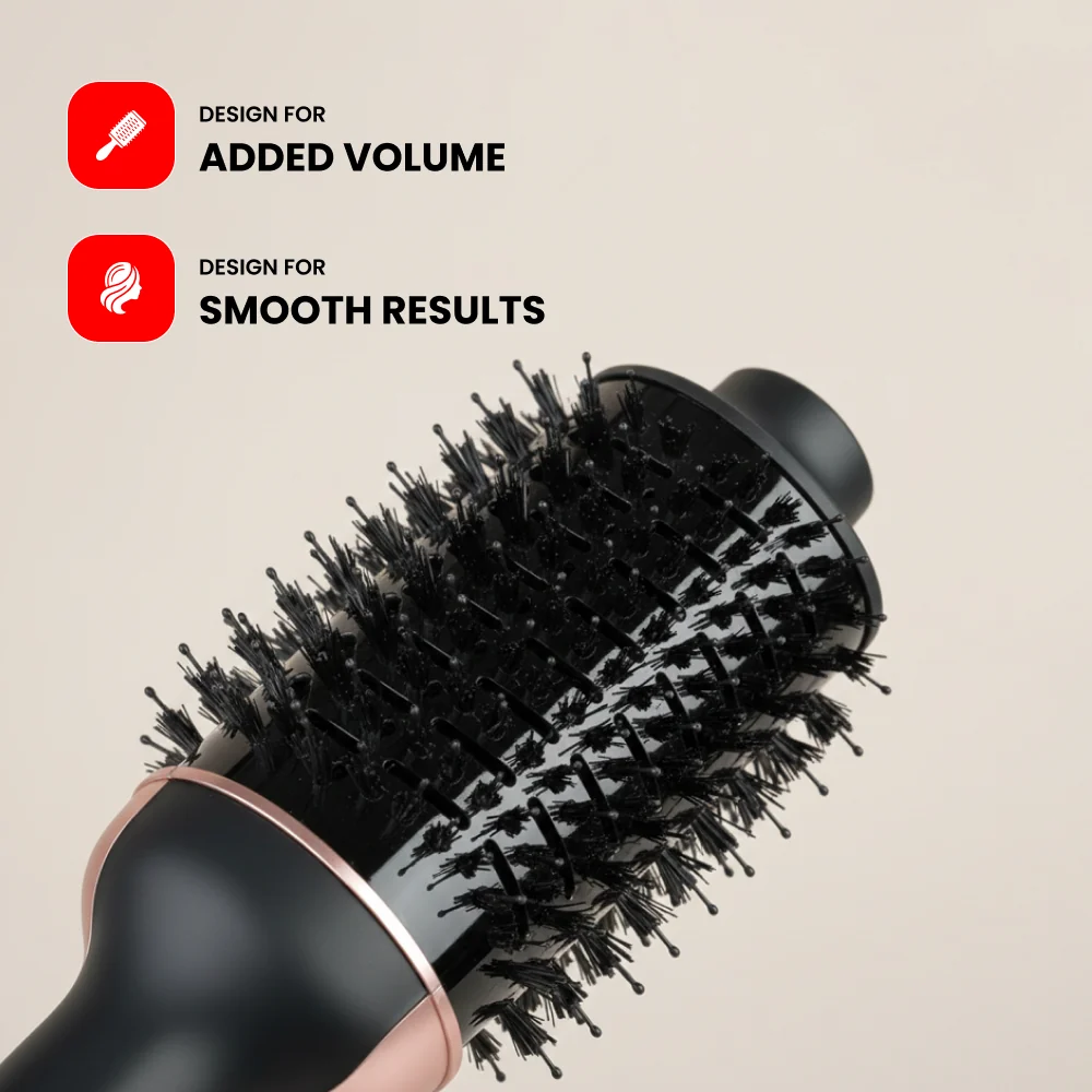 Ogera Hot Air Hair Styling Brush with Round Barrel Volumizing & Smooth Hair Styling Fast OG2421HB