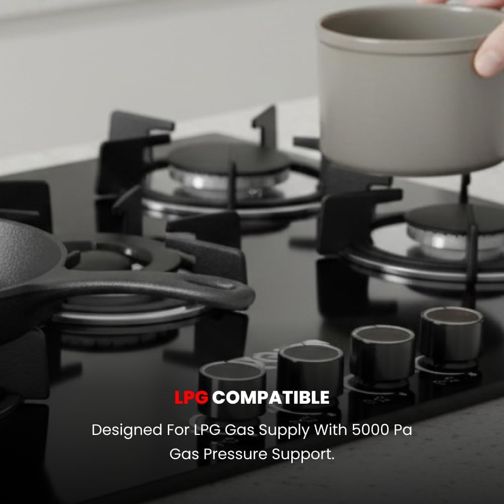Ogera 5-in-1 Built-In Gas Hob OG3021GC | 5 Burner Auto Ignition Gas Stove