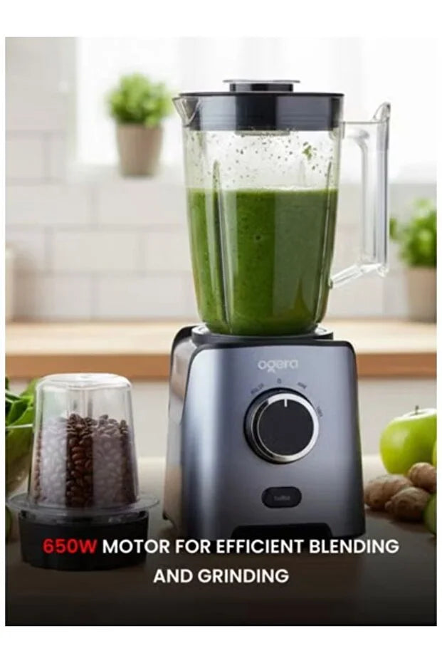 Ogera OG5105BR 3-in-1 Electric Juicer Blender 650W with Unbreakable Juicer Jar 2 Speed Control