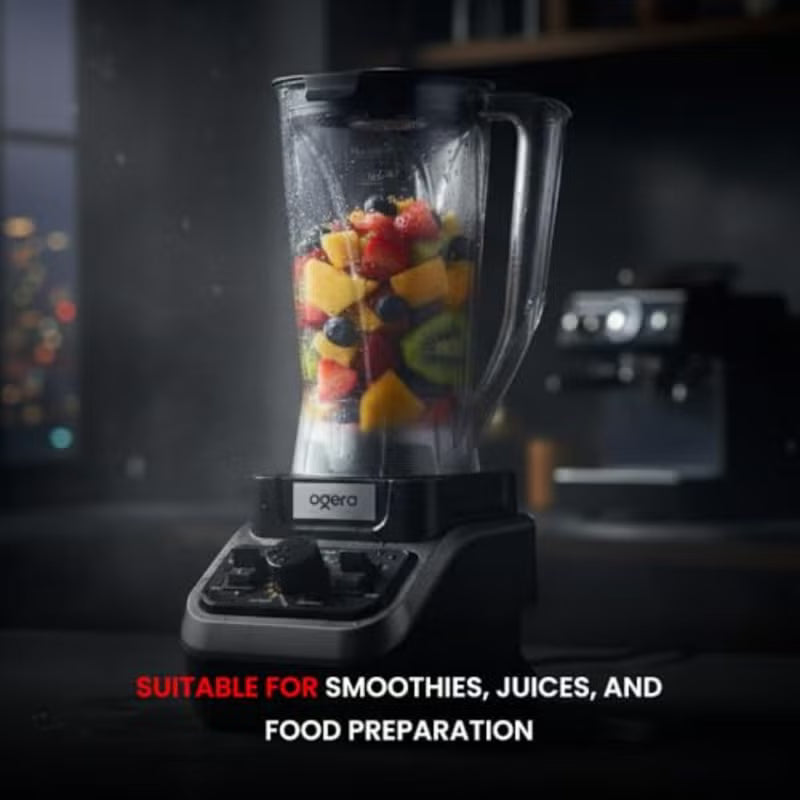 Ogera OG500CBR Commercial Blender 2000W with 2L Unbreakable Jar Stepless Speed Regulation