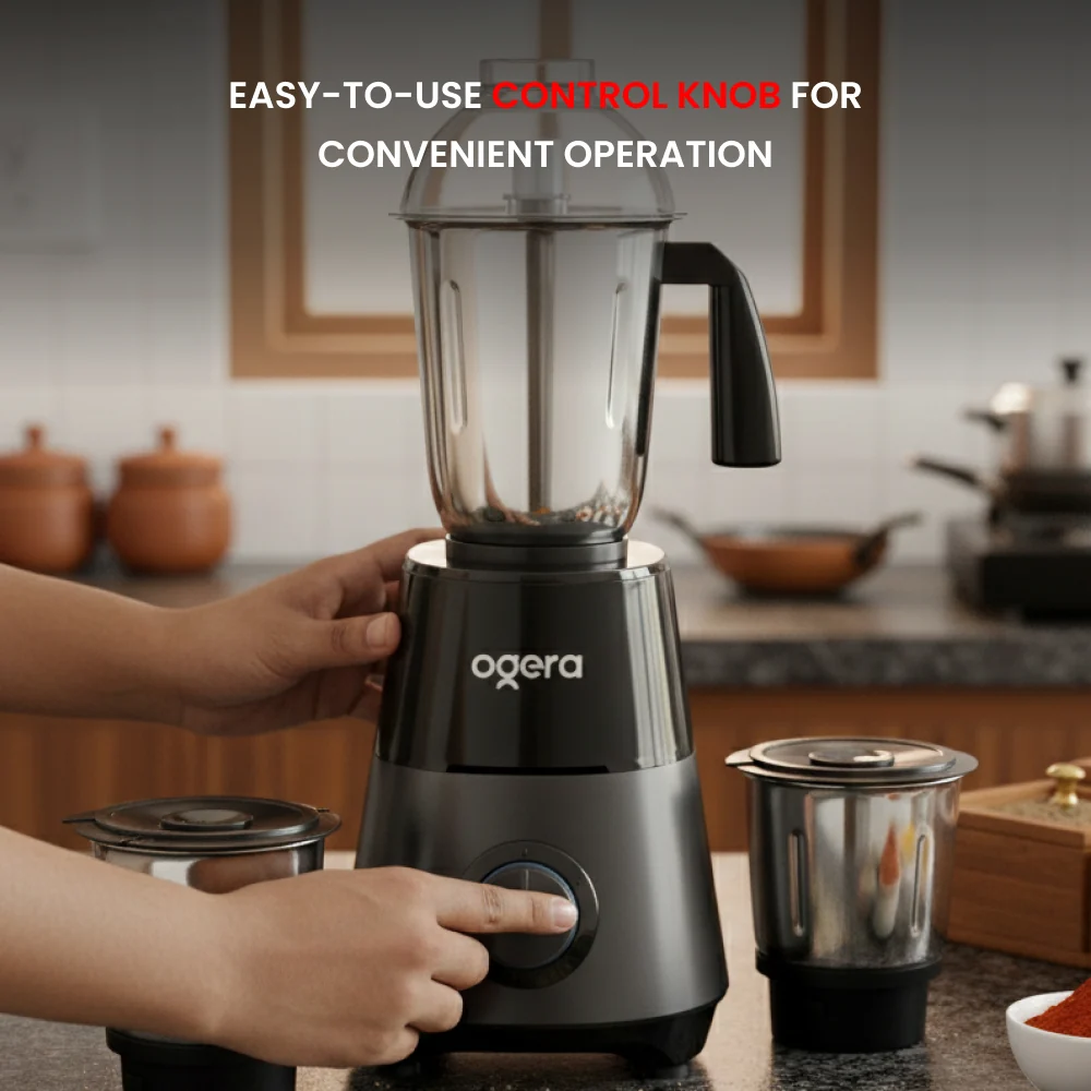 Ogera 3 IN 1 INDIAN MIXER GRINDER 550W-OG5008GM