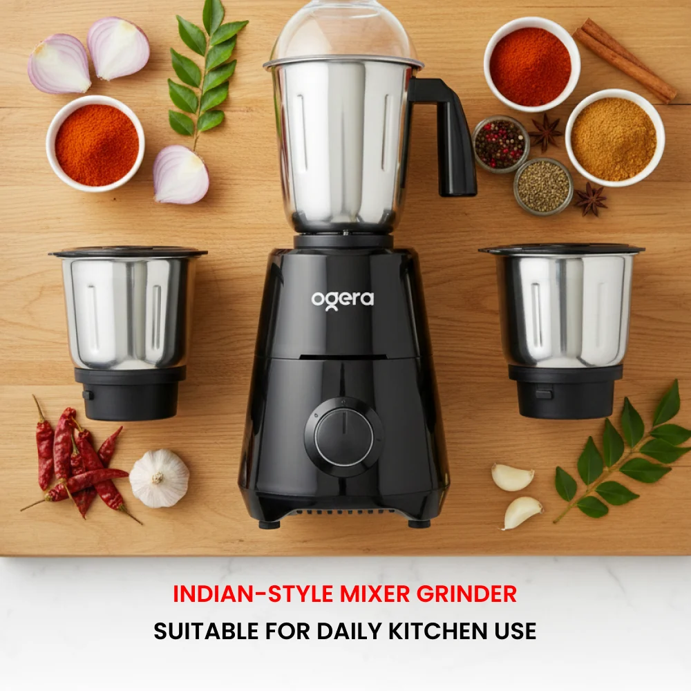 Ogera 3 IN 1 INDIAN MIXER GRINDER 550W-OG5008GM