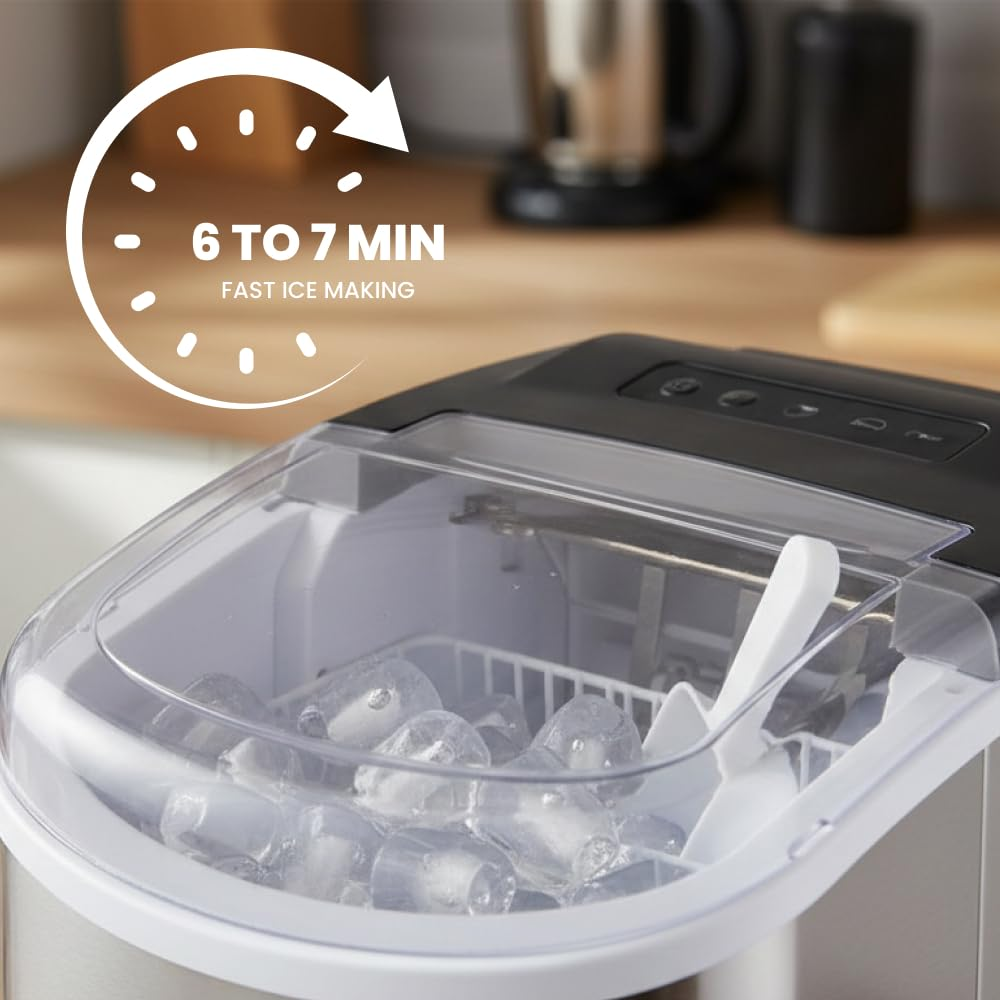 Ogera Ice Maker Og140im – 12kg Portable Ice Machine For Home Office & Café Og140im