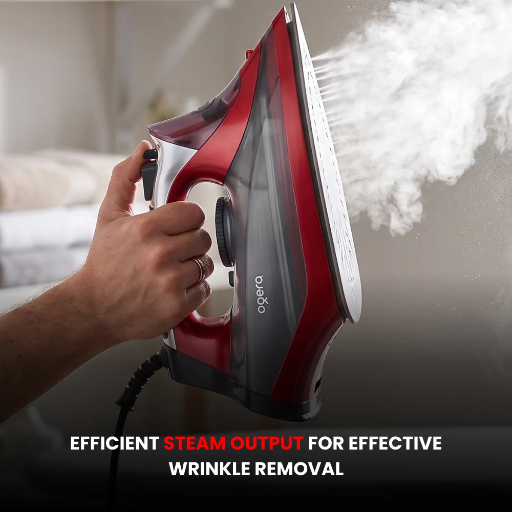 Ogera Steam Iron 2200W Ceramic Soleplate Anti-Drip System Anti-Drip System OG50SI