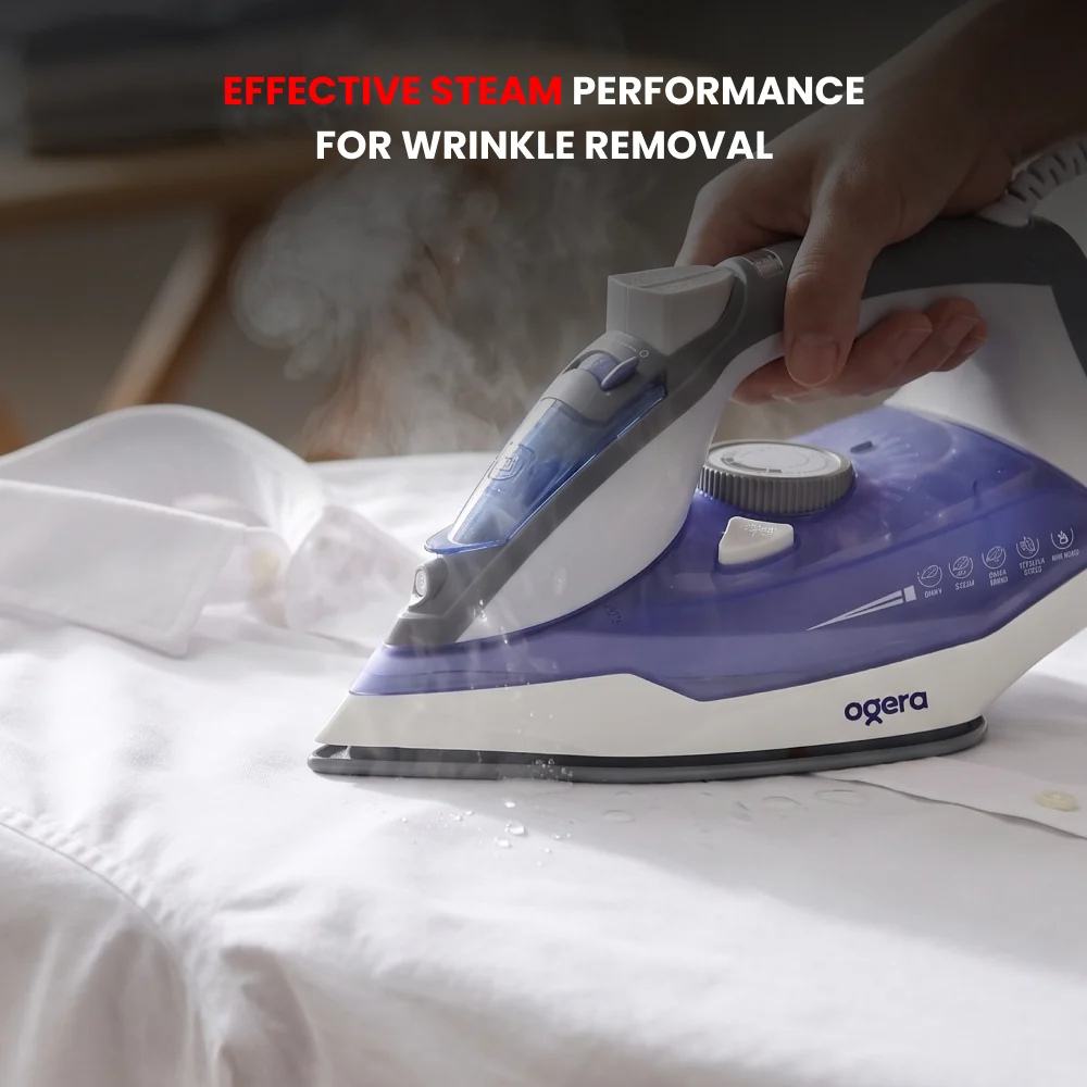 Ogera Steam Iron 2200W Ceramic Soleplate Anti-Drip Function OG53SI
