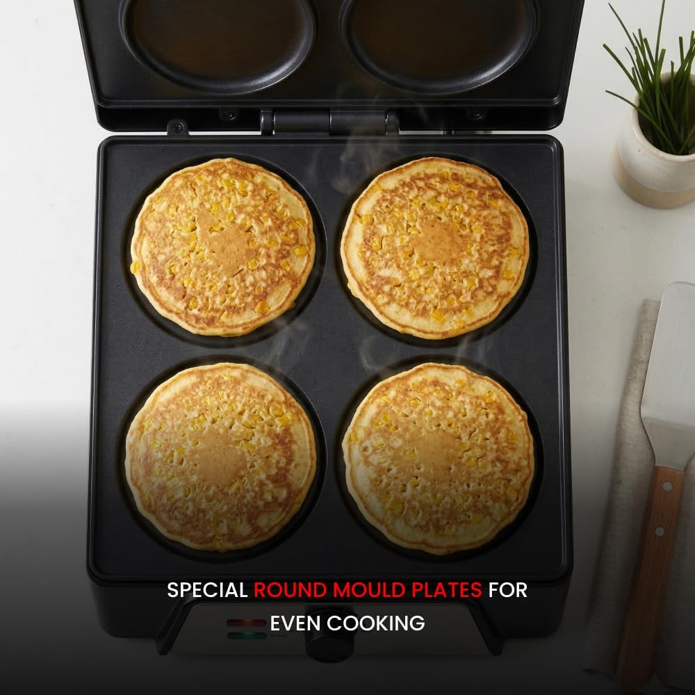 Ogera Electric Corn Pancake Maker 2000W Non‑Stick Round Plate Snack Maker OG1302GT