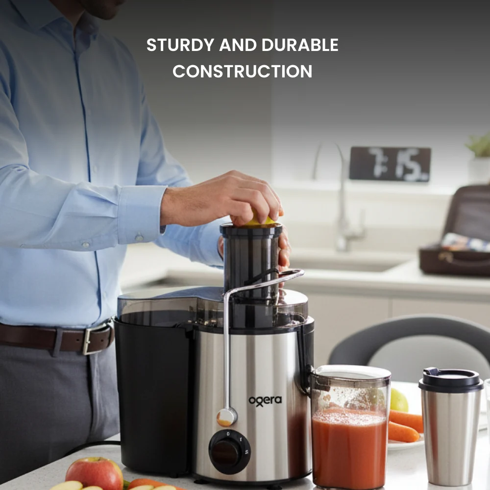 Ogera Juicer Machine 450W Power Juice Extractor for Fruits & Vegetables Dual Speed Juicer OG1650JE