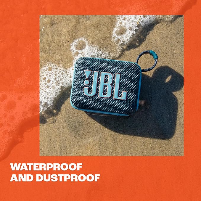 JBL Go 4 Portable Bluetooth Speaker Waterproof IP67 with Punchy Bass – Multi Color