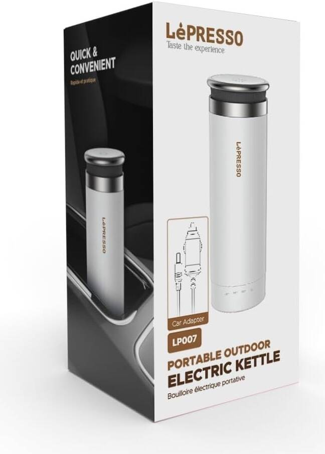 LePresso 300ml Portable Outdoor Electric Kettle Adjustable Temprerature Control