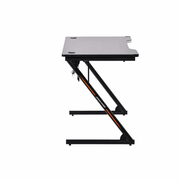 Porodo Gaming Table with RGB LED Light with Gaming Mousepad - Black