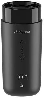 LePresso Smart Travel Heated Mug 12oz with Wireless Charging Pad