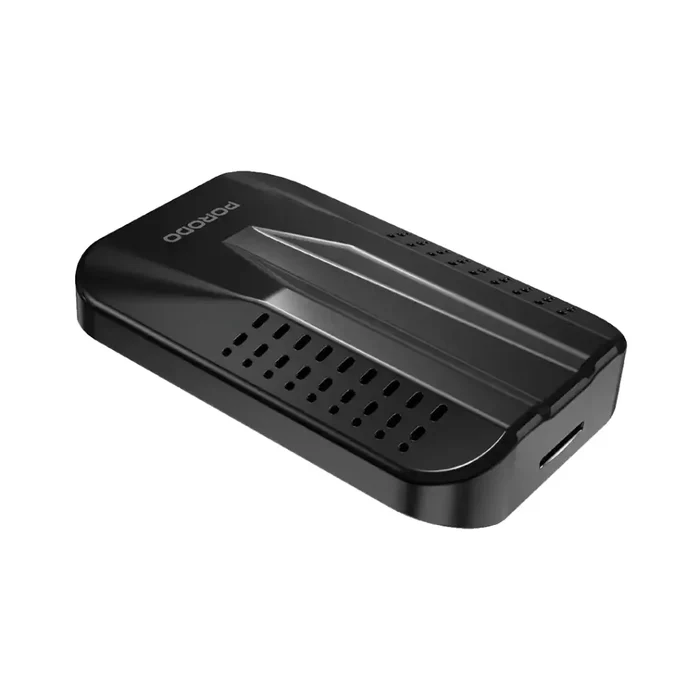 Porodo Android 12 BT5.0+128GB with USB-C Builtin Wired CarPlay - Black