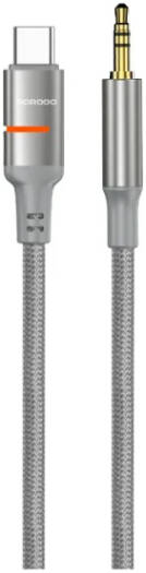 Porodo USB2.0 Type-C to 3.5mm Braided Audio Cable 1.2M