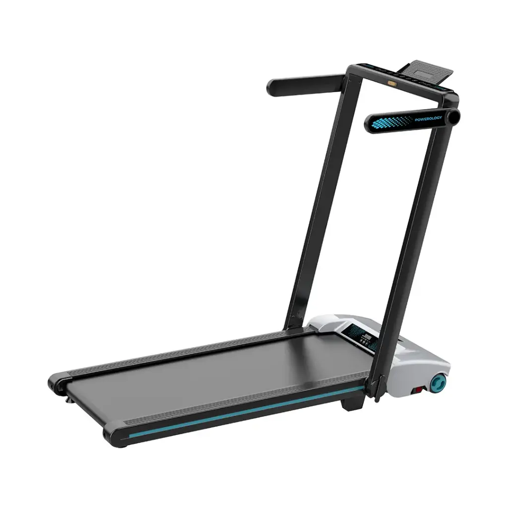 Powerology Incline Treadmill with 5-Level Electric Incline and Handrail
