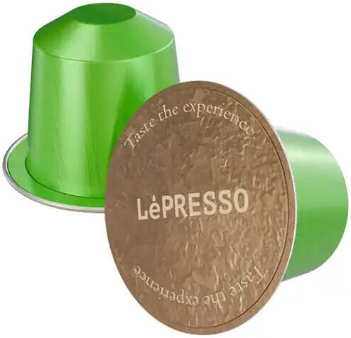 LePresso Aluminum Capsules for Nespresso Medium Blended 10pc - Brazil