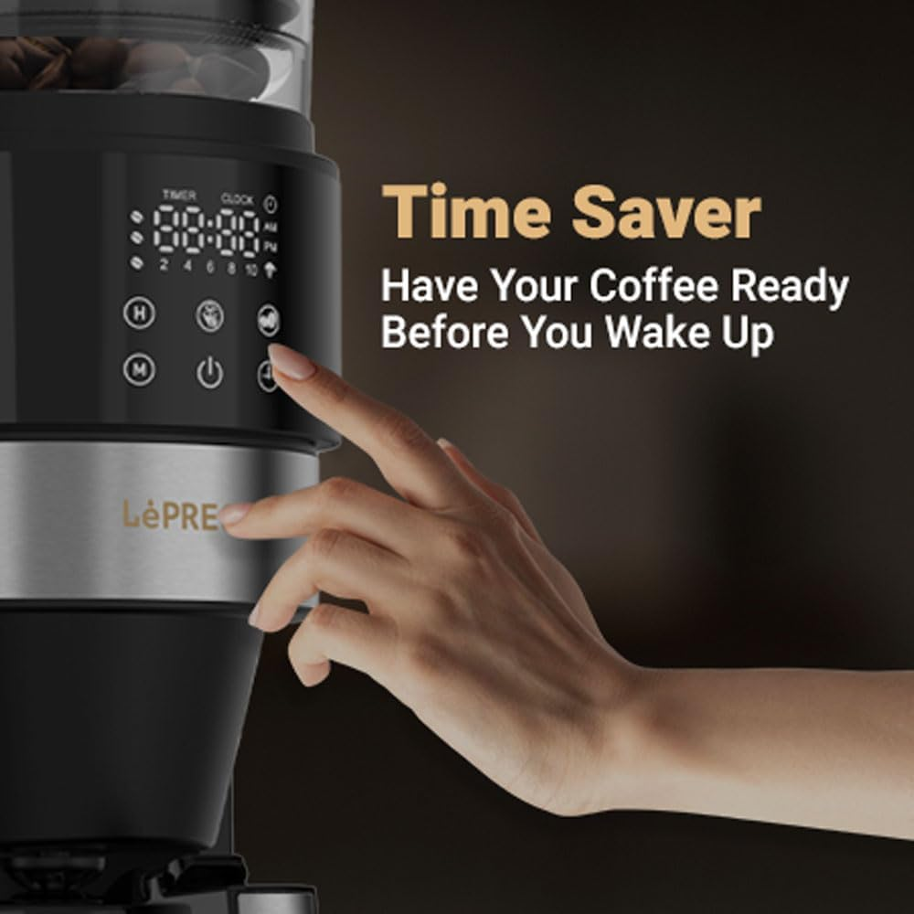 LePresso Drip Brew 900W Coffee Maker 1.35L - Black