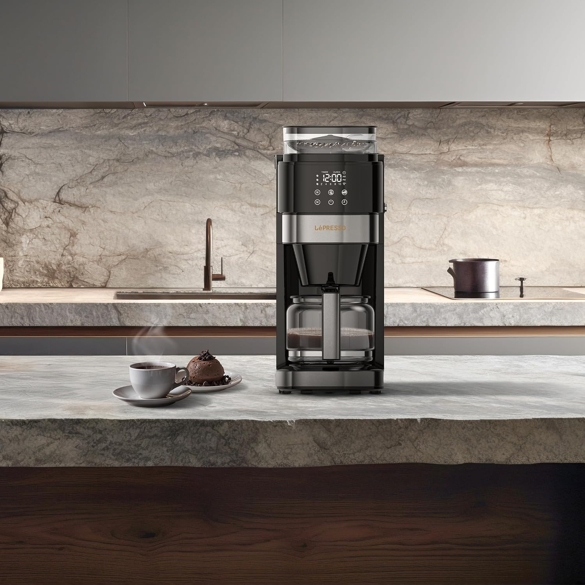 LePresso Drip Brew 900W Coffee Maker 1.35L - Black