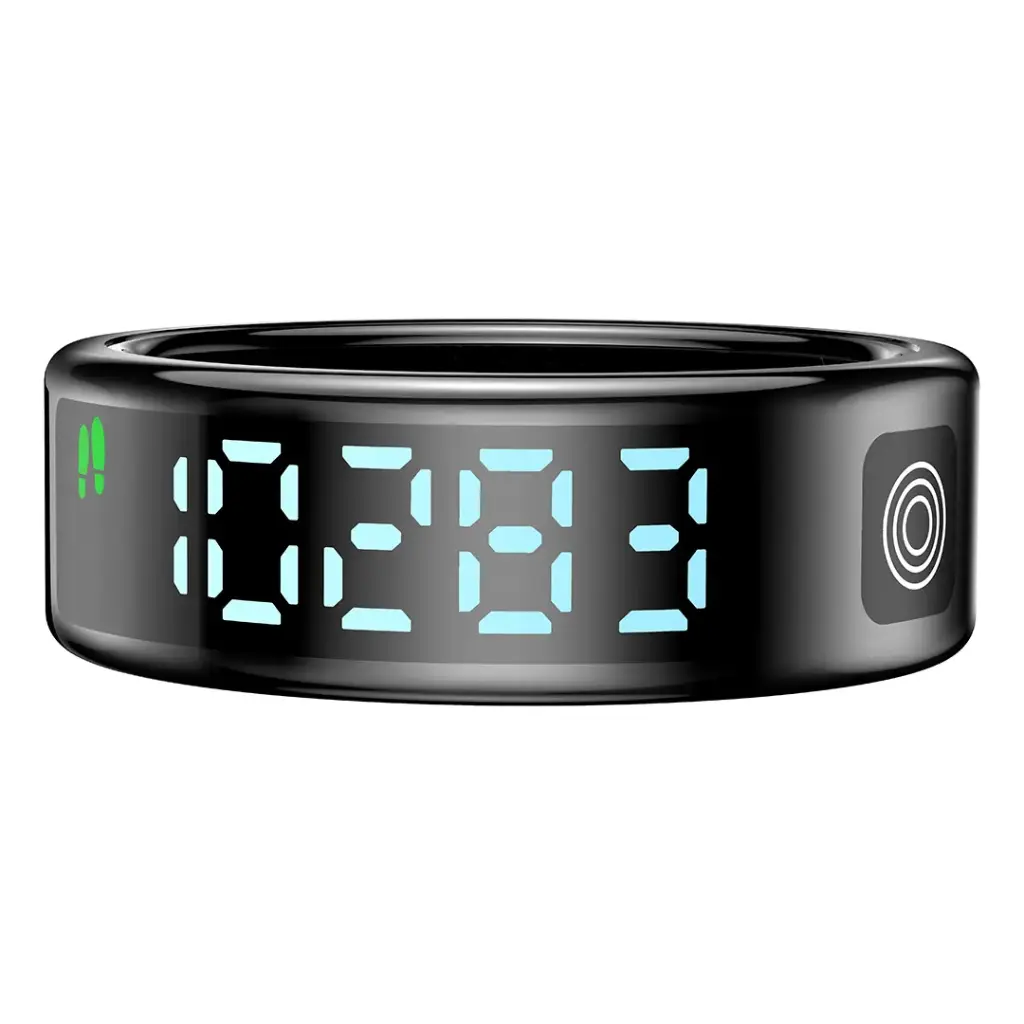 Porodo FitSync 10" Smart Ring with Digital Diplay - Silver