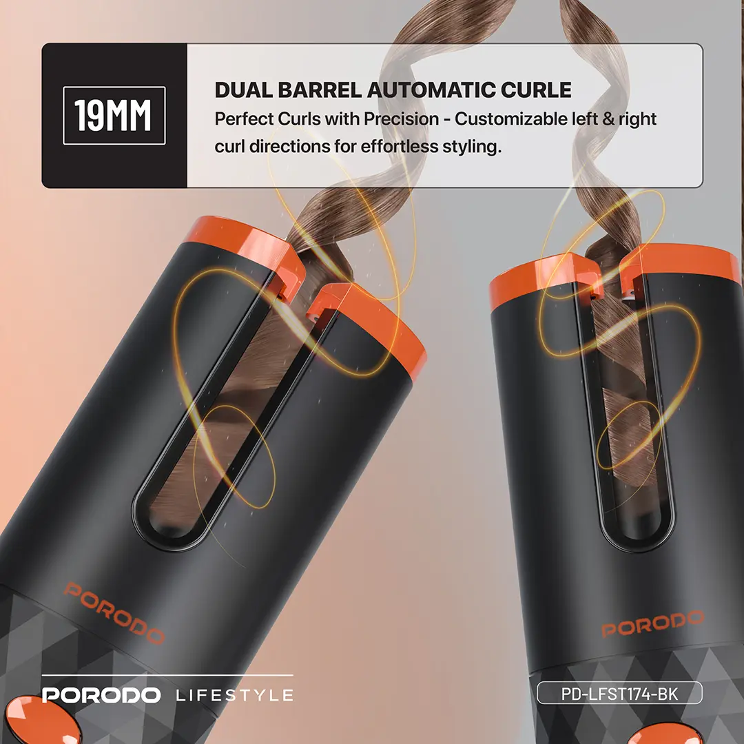 Porodo Lifestyle Wireless Portable Hair Curler 5200mAh