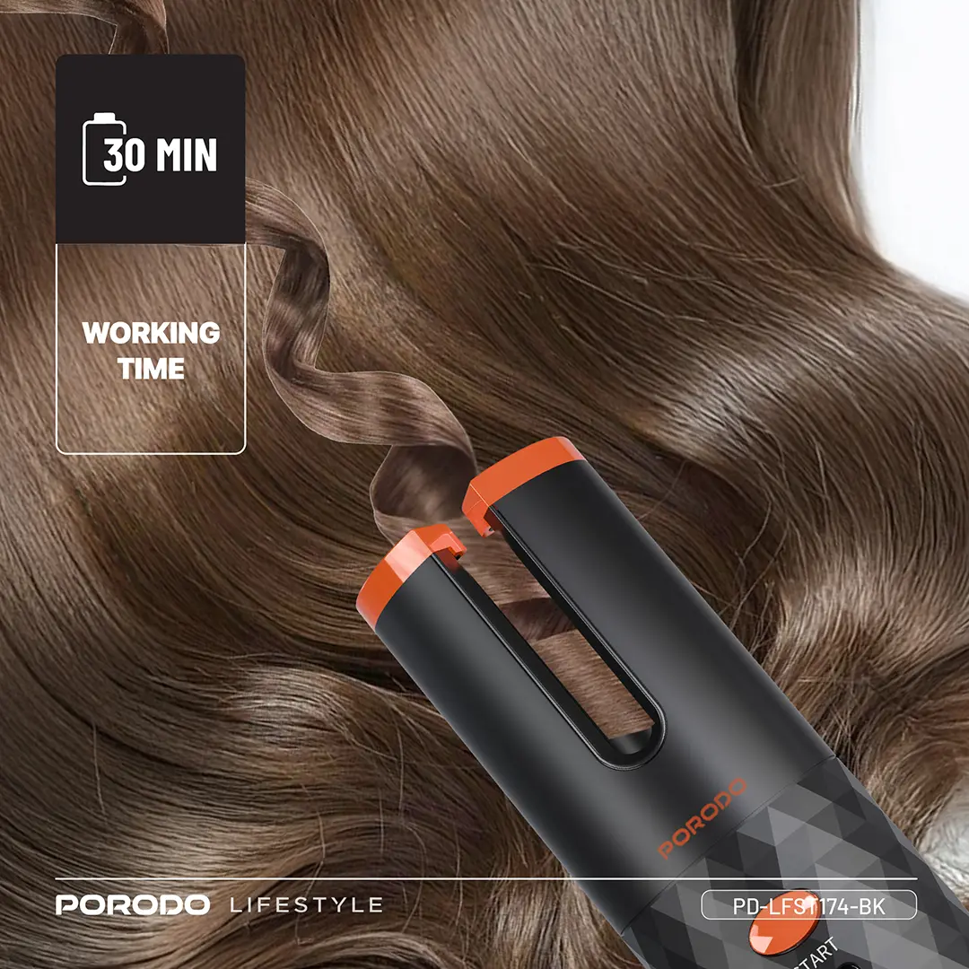 Porodo Lifestyle Wireless Portable Hair Curler 5200mAh