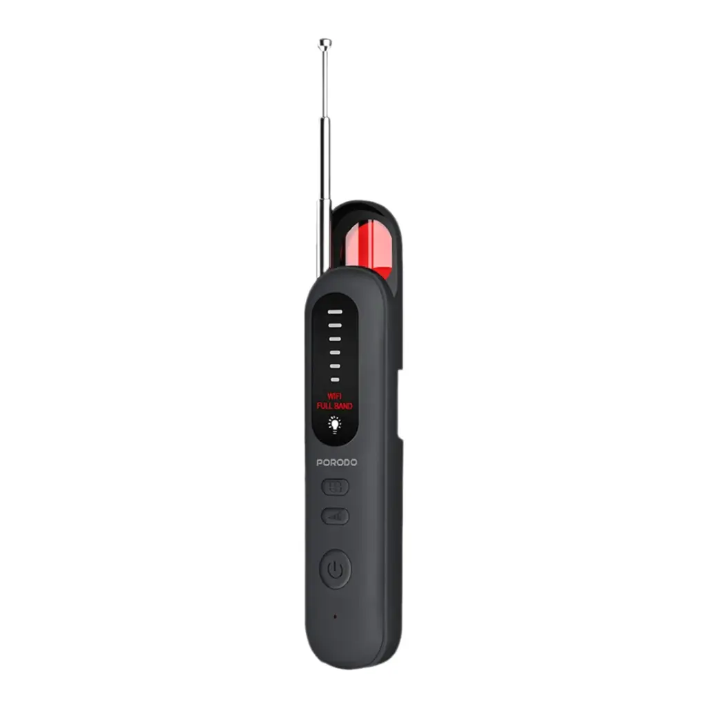 Porodo Spy Guard All-in-1 Hidden Camera Detector with Built-in Antenna 500mAh