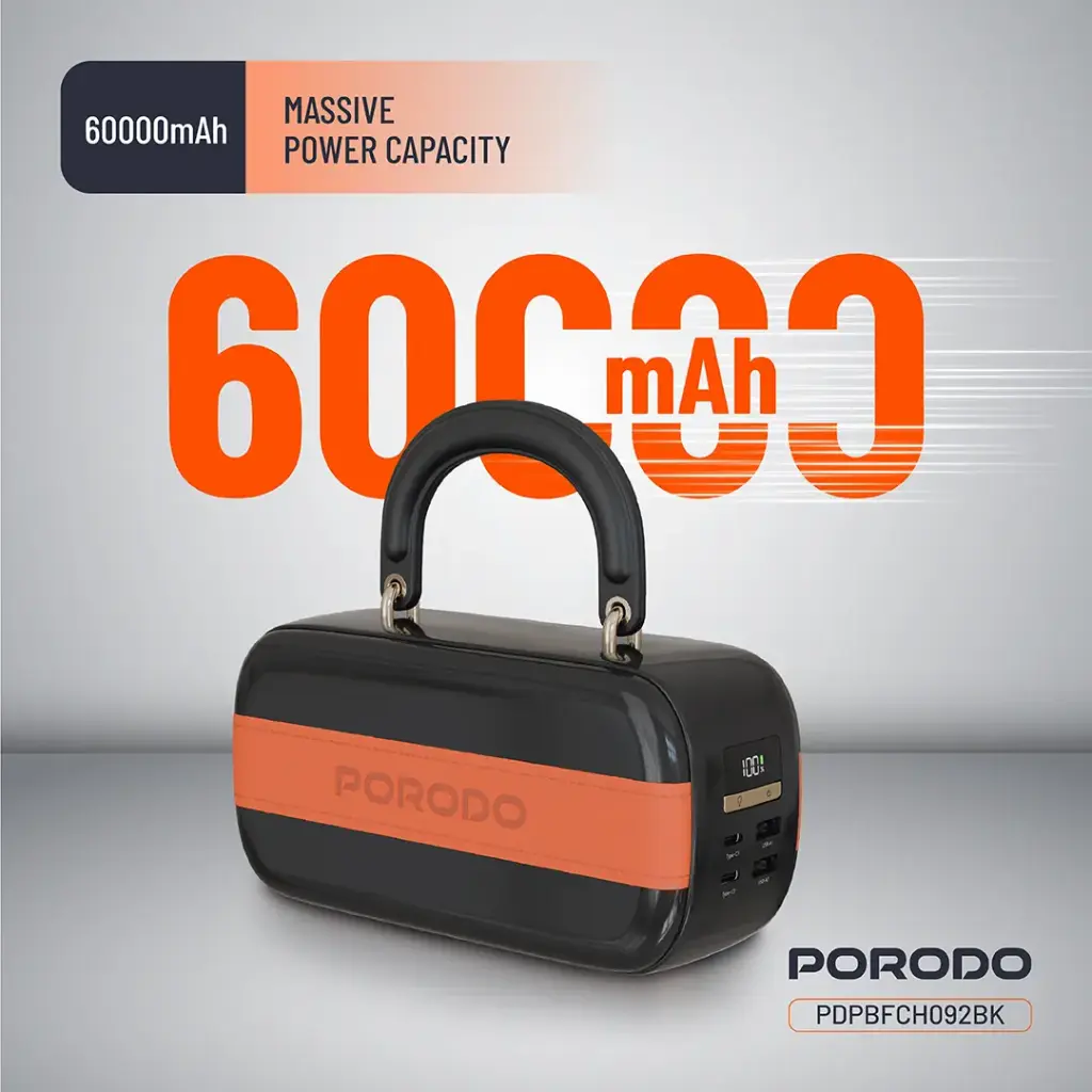 Porodo Sway High-power digital display fast charging Portable power bank
