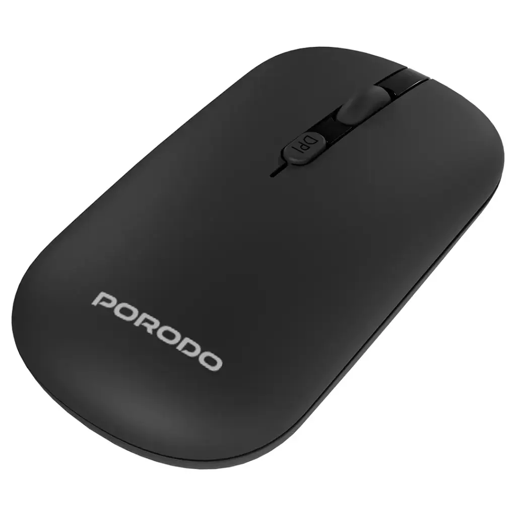 Porodo 6-In-1 Keyboard & Mouse Set Magnetic Cable Phone Stand & Travel Case