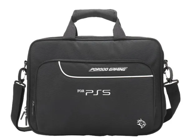 PORODO PS5 POLYSTER HANDBAG -BLACK