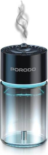 PORODO Valencia 300mAh*120ML AROMA DIFFUSER WITH RGB LIGHT- BK