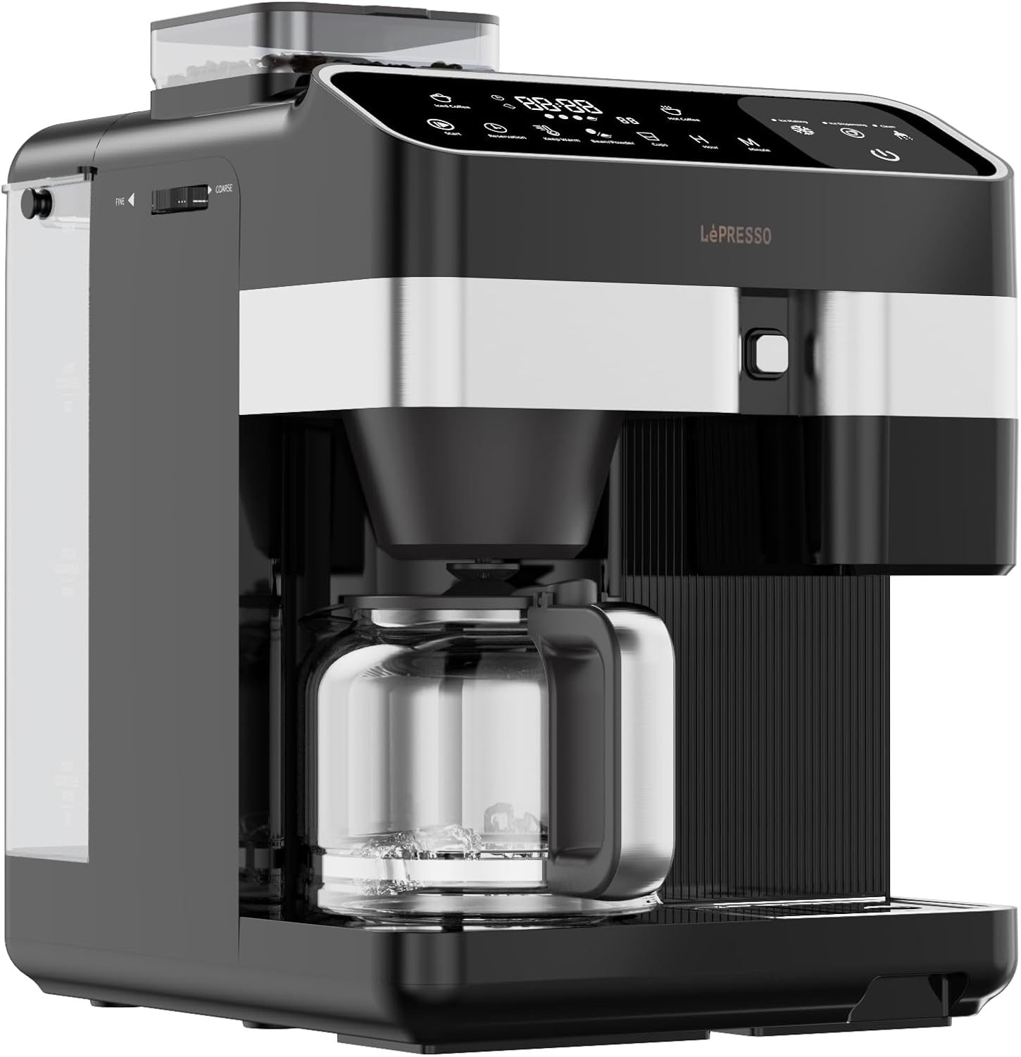 LePresso Americano Pro Ice & Hot Coffee Machine Ice Making & Keep Warm Function - Black