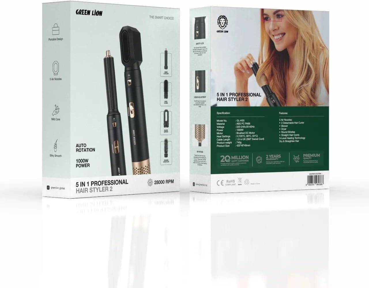 Green Lion 5 in 1 Professional Hair Styler 2