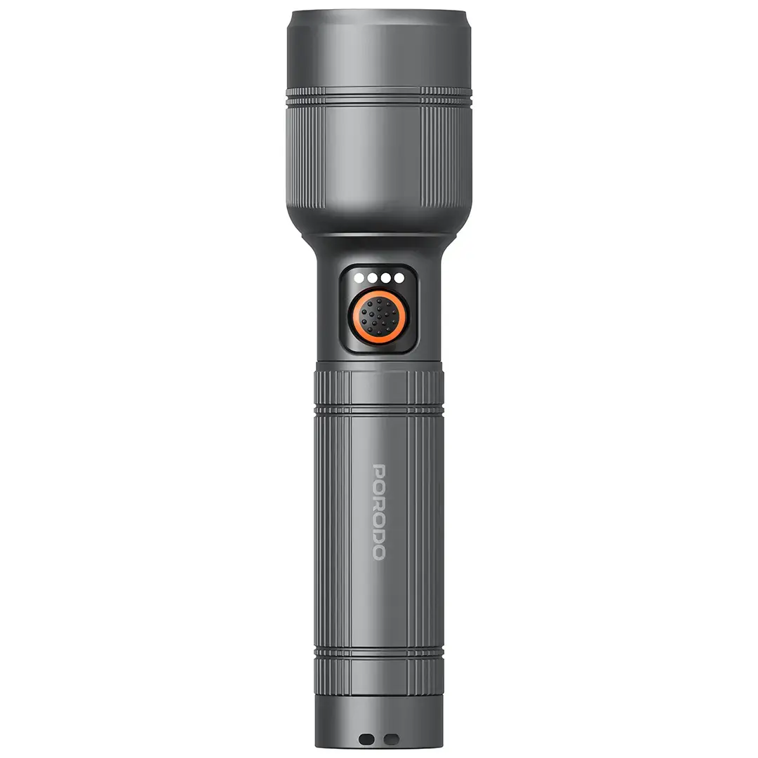 Porodo LumaLite 30W Led Waterproof Flashlight 8000mAh Battery - Gray