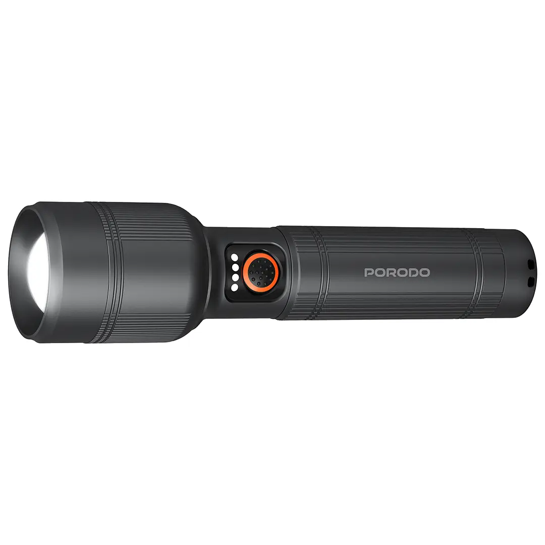 Porodo LumaLite 30W Led Waterproof Flashlight 8000mAh Battery - Gray