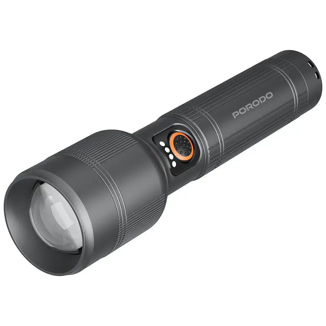 Porodo LumaLite 30W Led Waterproof Flashlight 8000mAh Battery - Gray