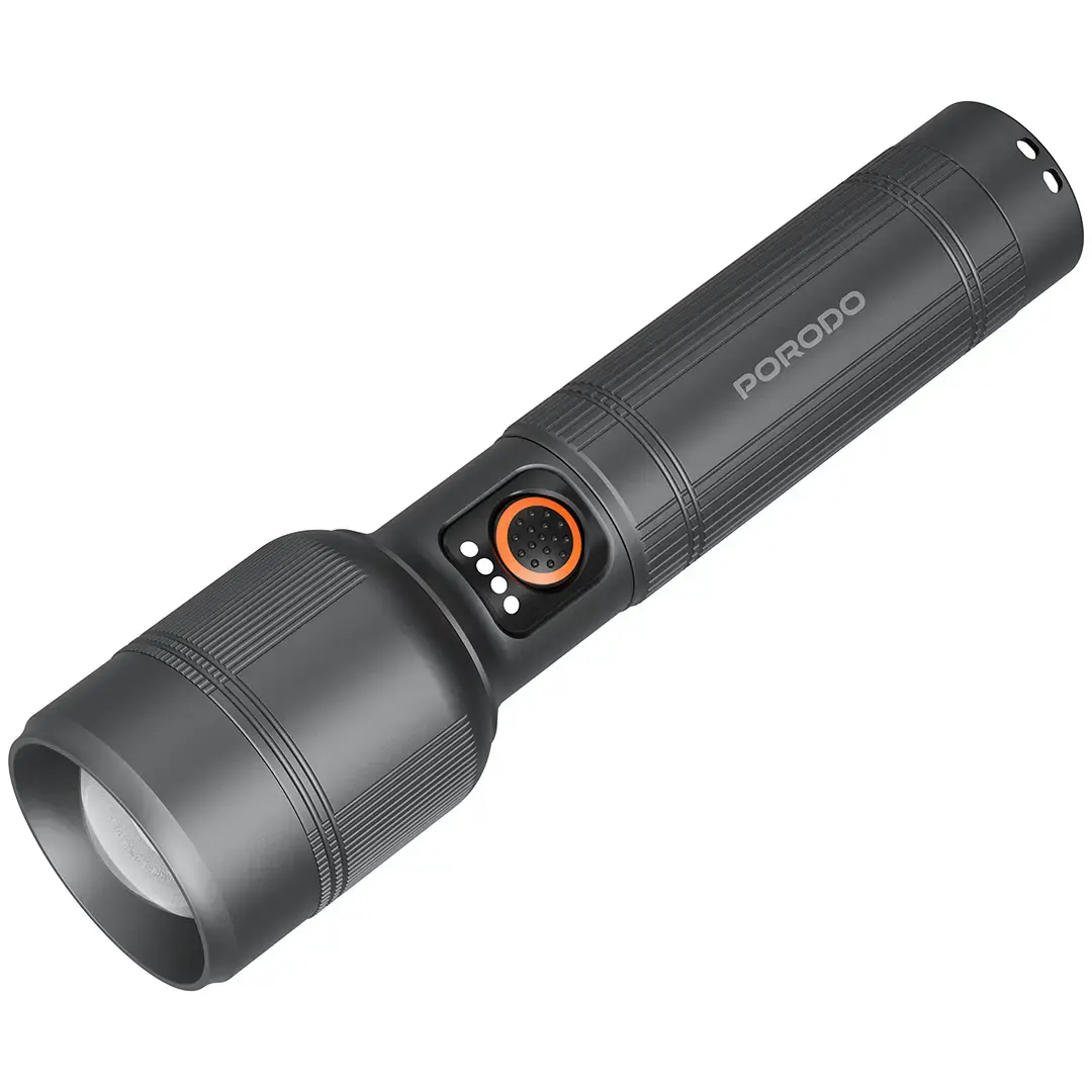 Porodo LumaLite 30W Led Waterproof Flashlight 8000mAh Battery - Gray