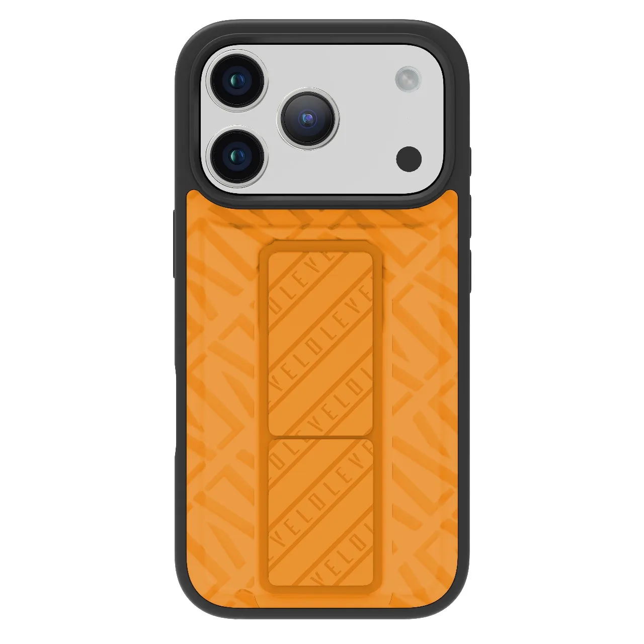 Levelo Morphix Cuero Gripstand Case For iPhone 17 Pro Max - Sunrise Orange