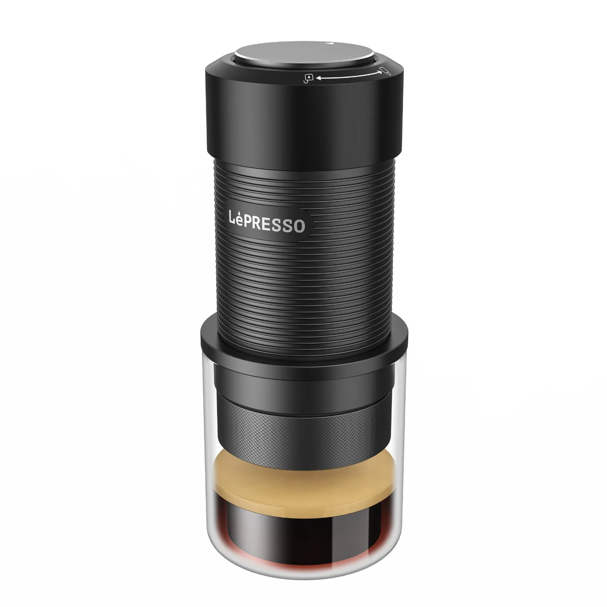 Lepresso Pressione 9-Bar Hand Press Coffee Maker with Aluminium Alloy+304 Stainless Steel