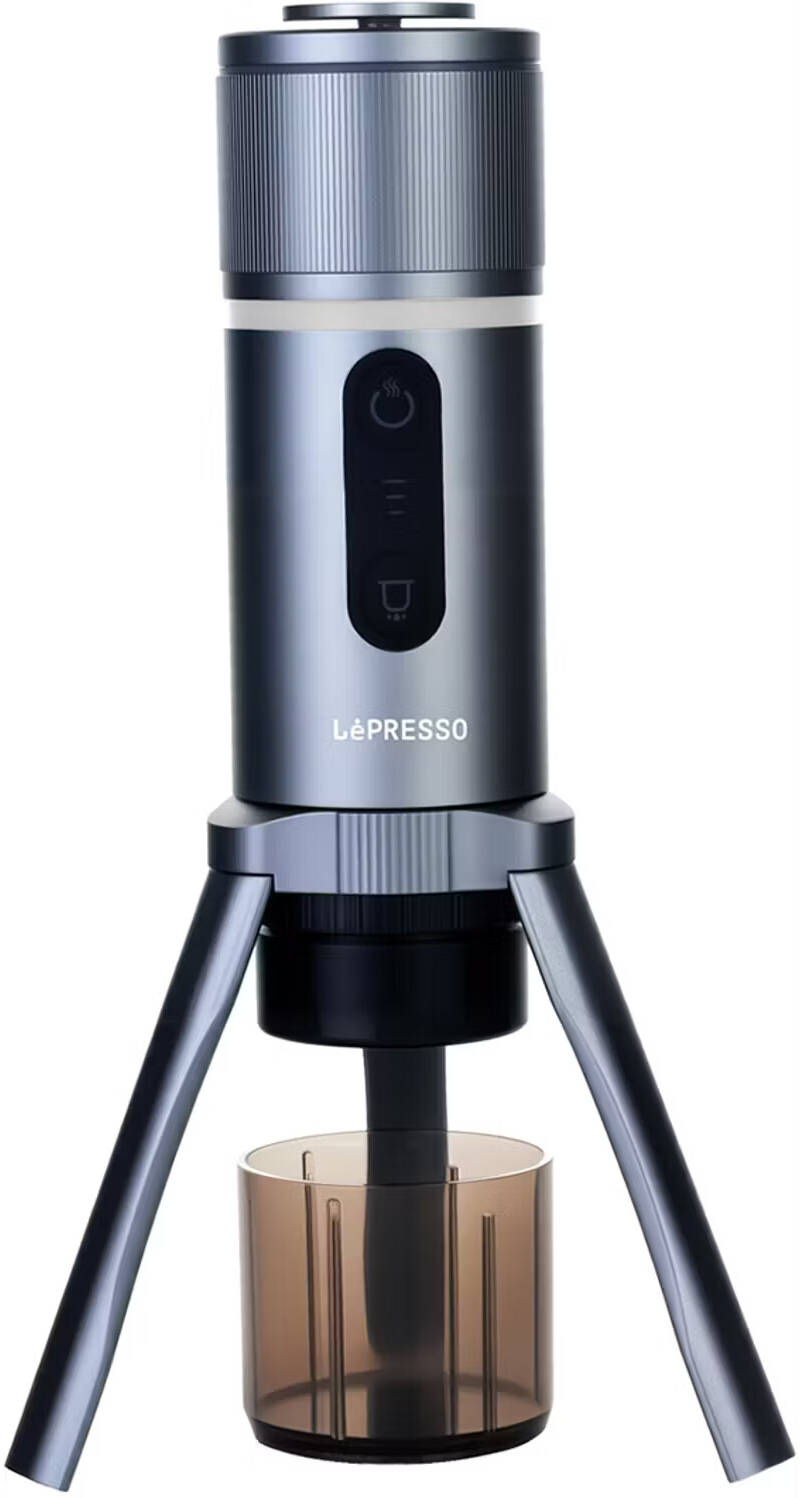 LePresso Brewjet Portable Espresso Maker OneTouch Operation - Grey
