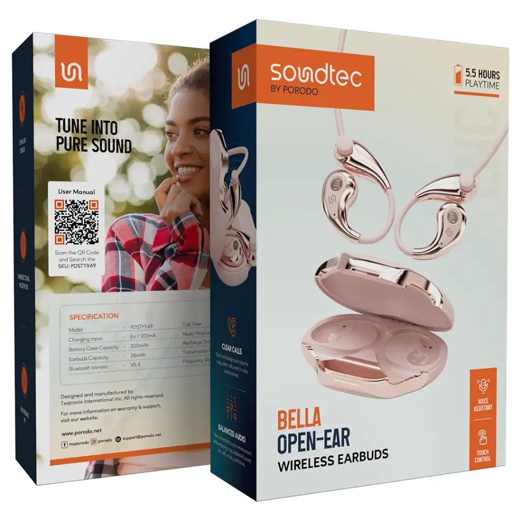 Porodo Bella TWS Earbuds with Titanium Drivers