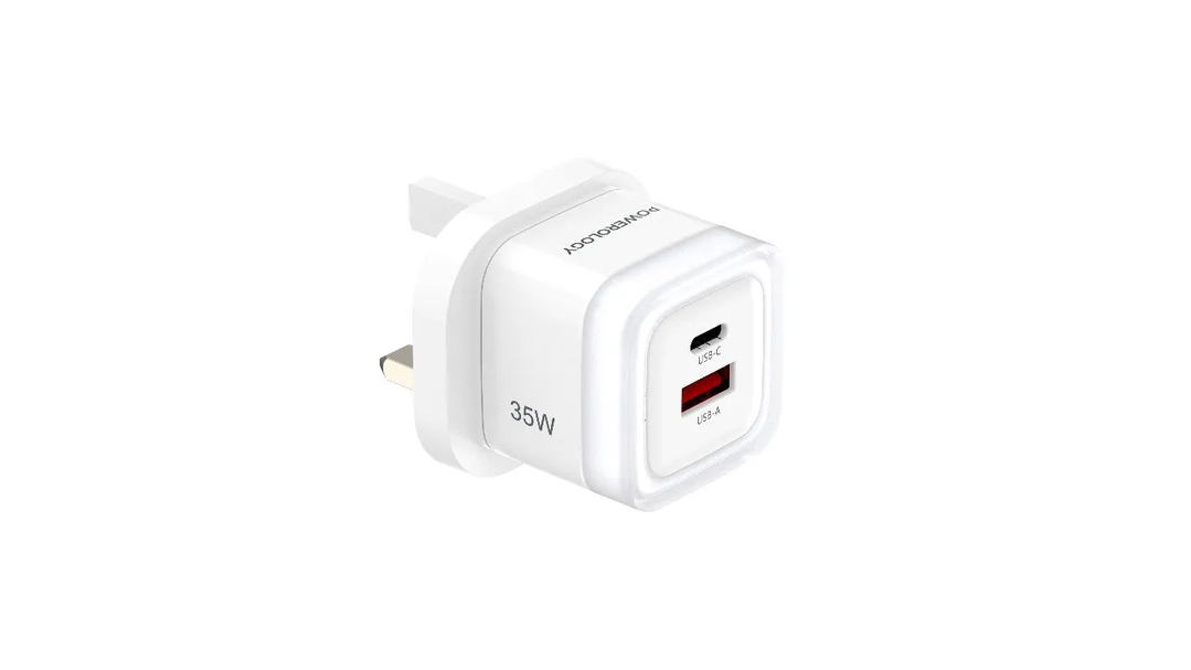 Powerology Lunex Series Dual-Port Fast Charging Adapter