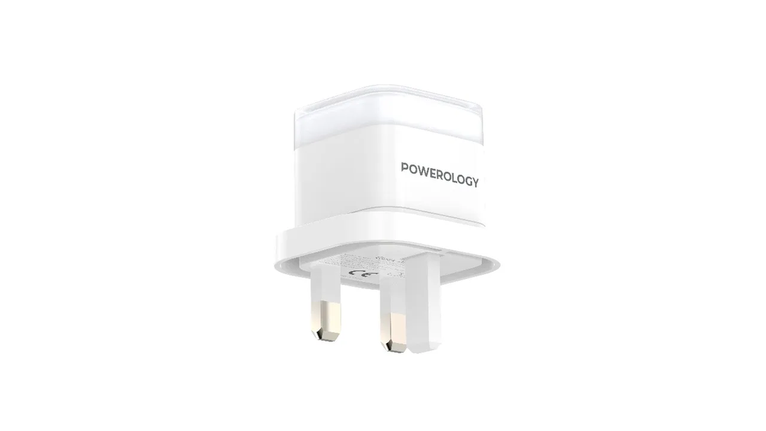 Powerology Lunex Series Dual-Port Fast Charging Adapter