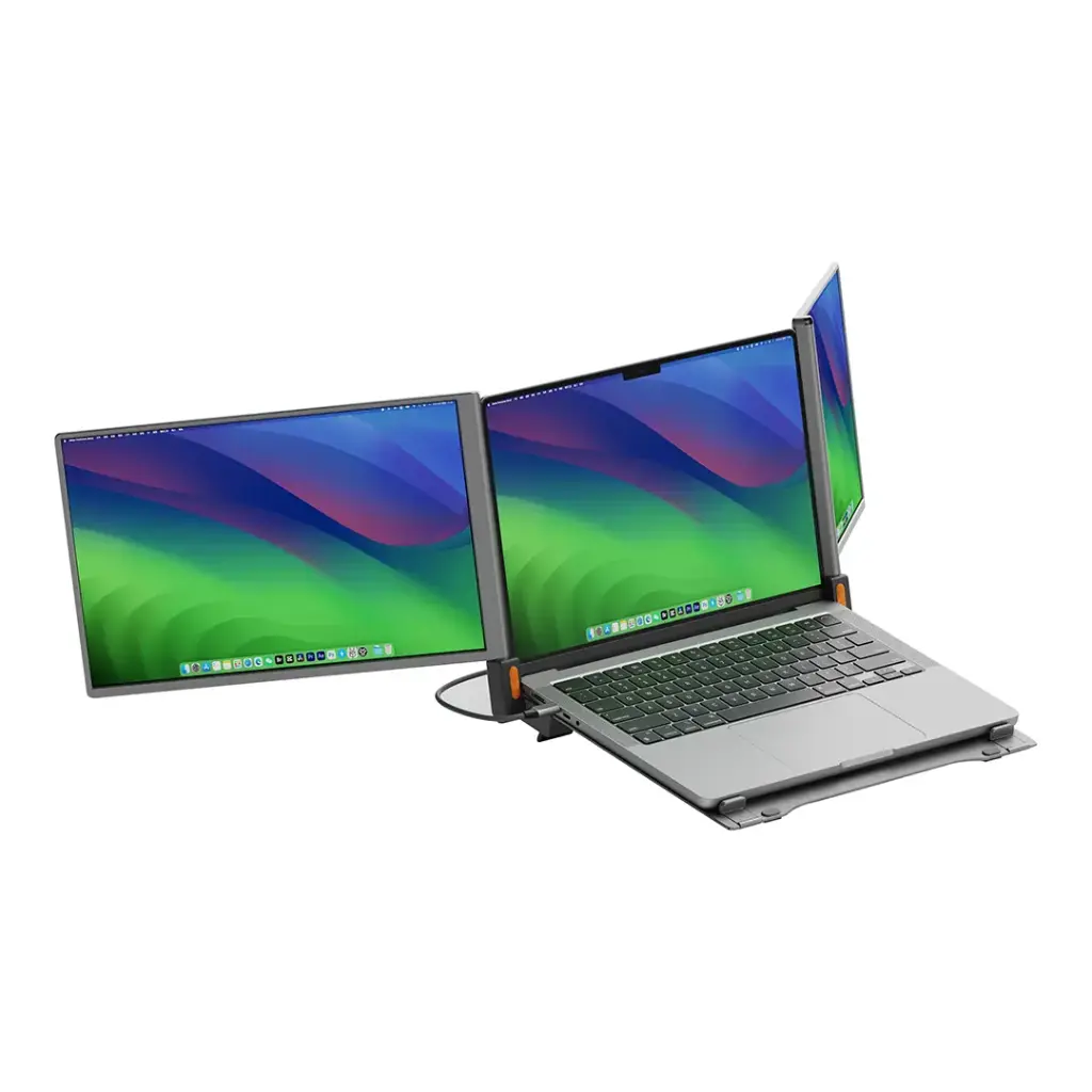 Powerology Dual Portable Monitor with MST Docking Station