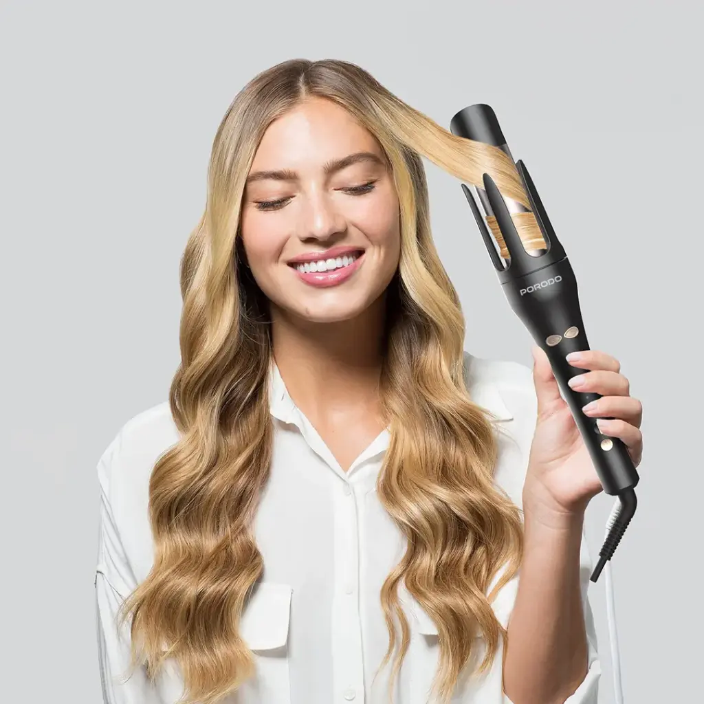 Porodo Lifestyle 2-in-1 Automatic Hair Curler & Straightener